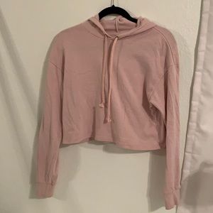 Light pink, Small, H&M cropped hoodie